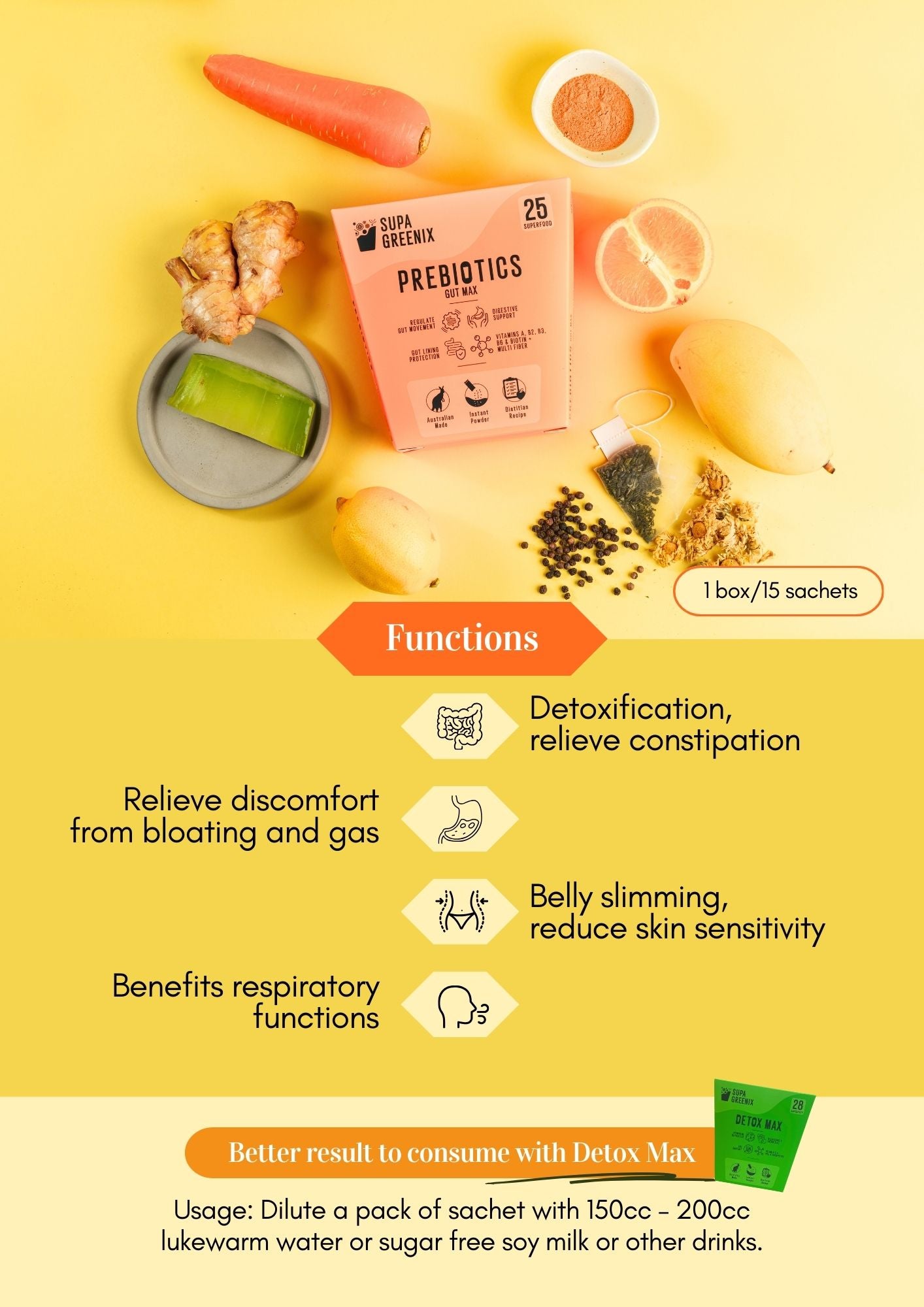 Prebiotics Gut Max (8g x 15 sachets)